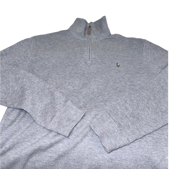 Wrn1X 💥 POLO Ralph Lauren Rib fit 1/2 zip pullover sweater Men’s size small - Picture 3 of 14